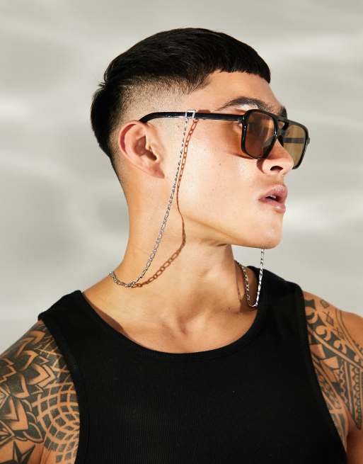 Mens glasses deals chain