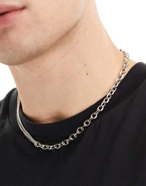 Gold, Men\'s | Men Pendant & Chains Chains Silver for ASOS |