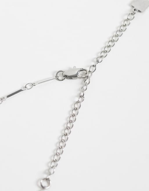 ASOS DESIGN waterproof stainless steel necklace with fish pendant in silver tone, 4 of 4
