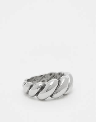 waterproof stainless steel ring in silver tone