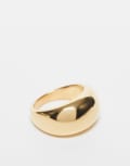 [ASOS DESIGN] ASOS DESIGN waterproof stainless steel ring with bubble design in gold S gold