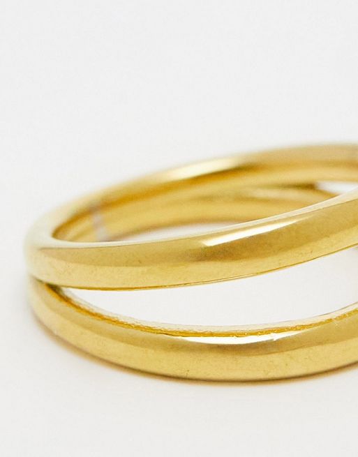 Gold and Stainless Steel Tension Ring Two Tone design by