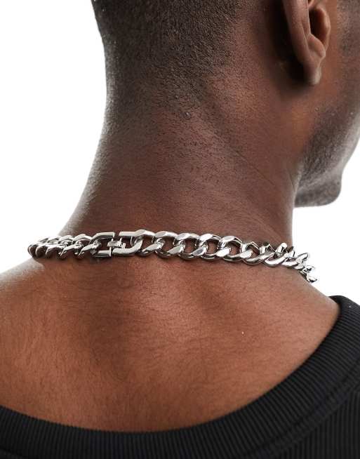 Silver chain without on sale clasp