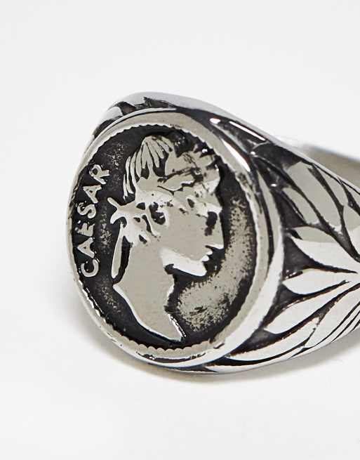 St christopher hot sale ring silver