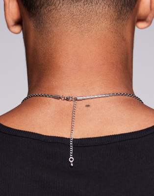 ASOS DESIGN waterproof stainless steel snake chain necklace