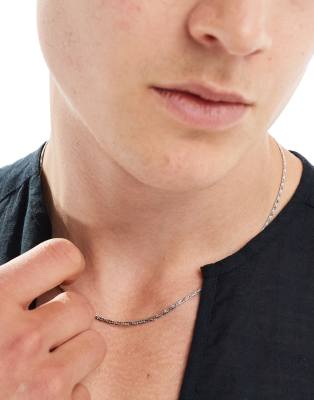 ASOS DESIGN ASOS DESIGN waterproof stainless steel twist chain necklace in silver tone