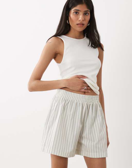 ASOS DESIGN – Wciągane szorty bermudy w prążki, część zestawu, 2 z 5