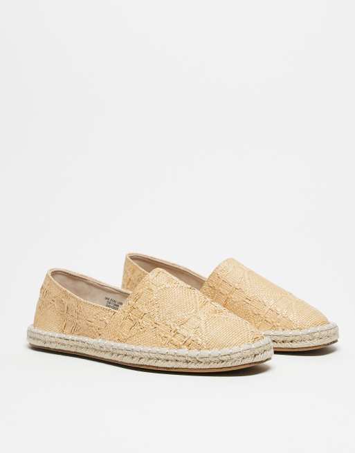 ASOS DESIGN weave espadrilles in stone, 3 of 4