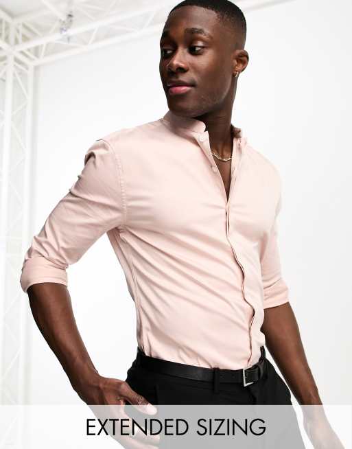 Chemise col mao asos hot sale