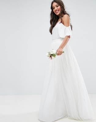 asos bridal skirt