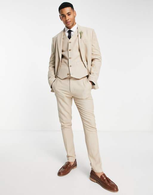 Gilet de costume beige sale
