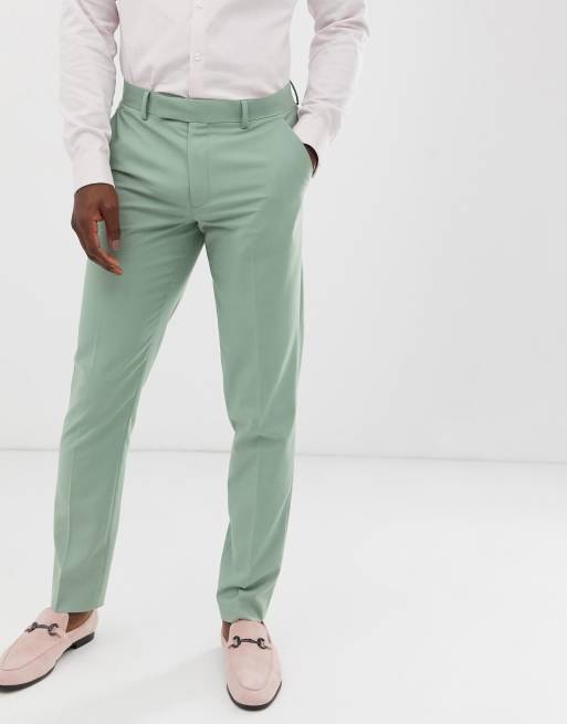 ASOS DESIGN Wedding – Grön kostym med smal passform, 3 av 4