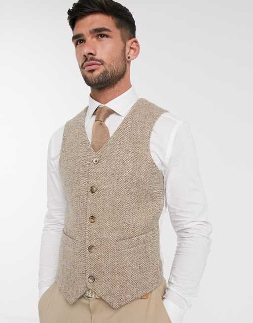 Tweed 2025 waistcoat asos