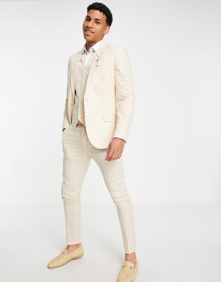 beige suit asos