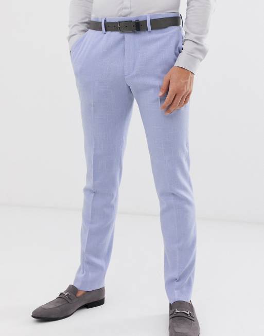 ASOS DESIGN Wedding - Costume slim à effet hachuré - Lilas , 3 de 4