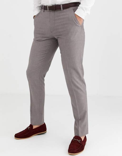 ASOS DESIGN – Wedding – Schmaler Anzug in Violet-Grau-meliert, 3 von 3