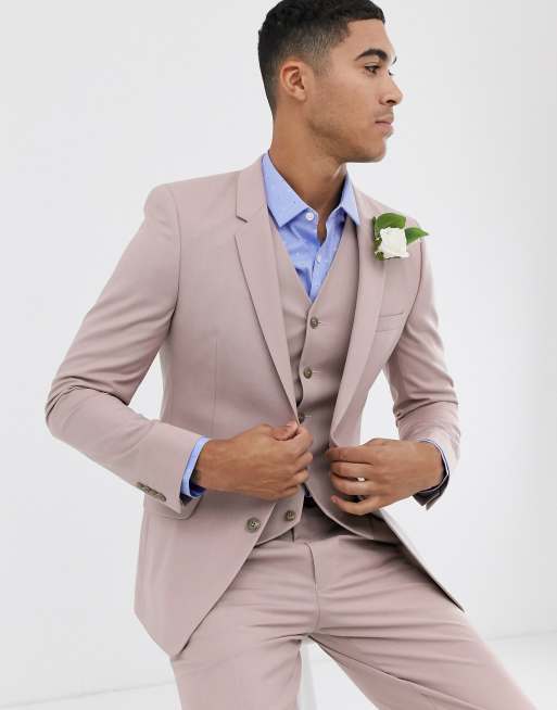 ASOS DESIGN wedding - Skinny kostuum in grijspaars, 2 van 4