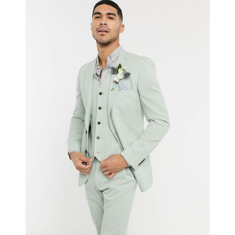 Mint green hot sale suit jacket