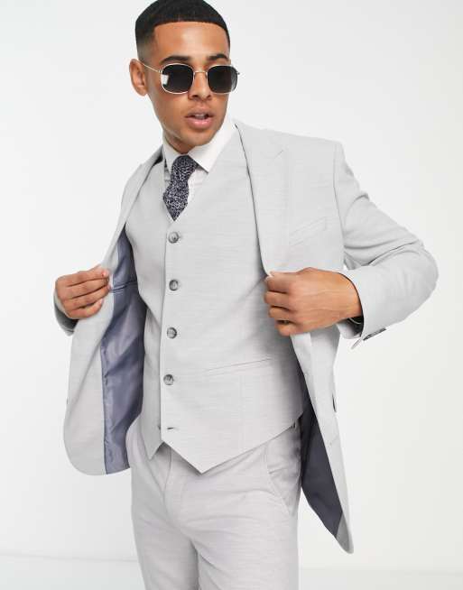 Short grey 2024 jacket for wedding