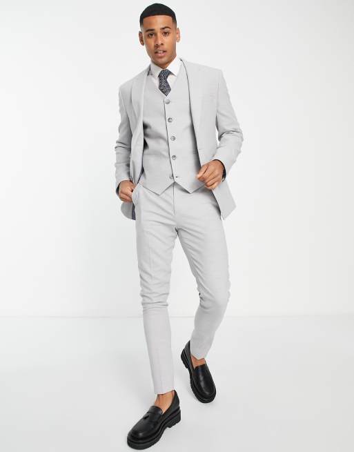 Short grey shop jacket for wedding