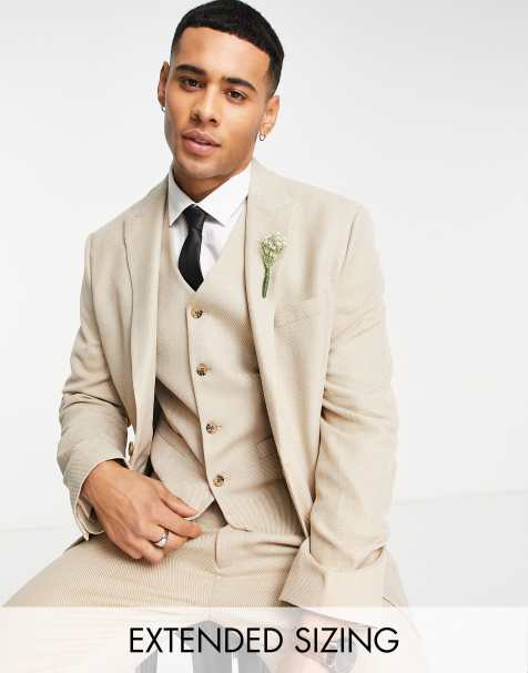 beige wedding suits for groom