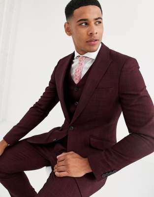 wine suit jacket