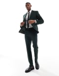[ASOS DESIGN] ASOS DESIGN wedding skinny suit pants in green W31 L30 Pine Green