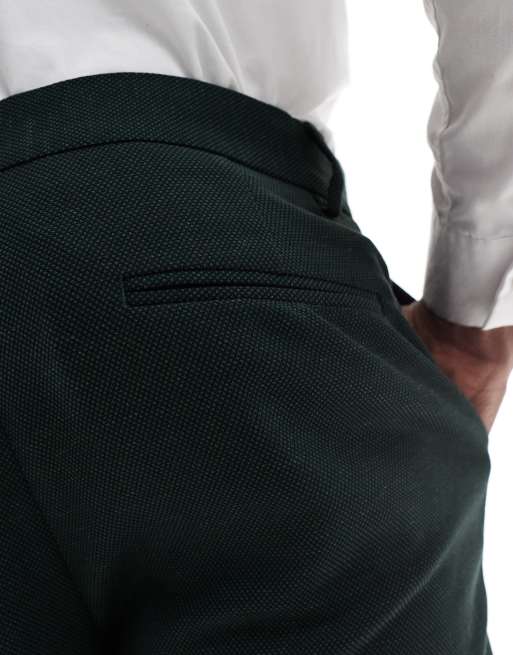 ASOS DESIGN Wedding skinny suit pants in green