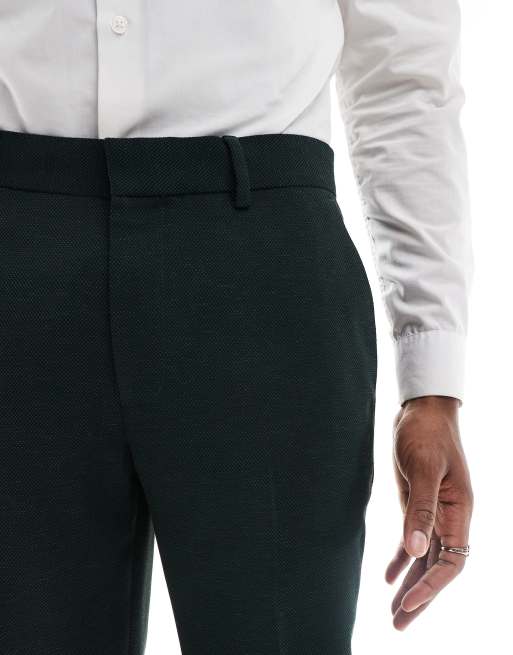 ASOS DESIGN Wedding skinny suit pants in green
