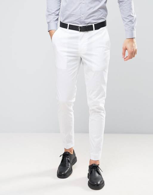 White skinny sale dress pants