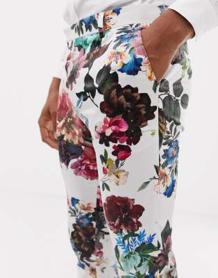 floral skinny fit pants