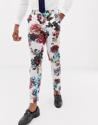 floral skinny fit pants