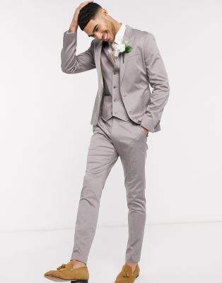 stretch skinny suit trousers