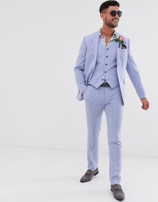 lilac suit trousers