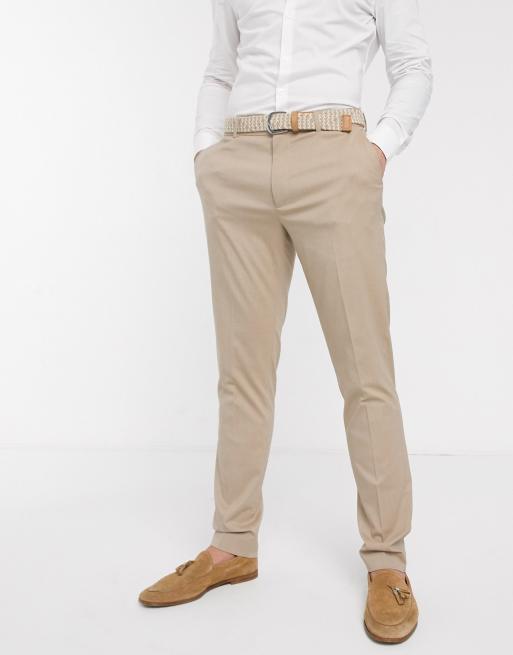 ASOS DESIGN wedding skinny suit in stone, 3 of 3