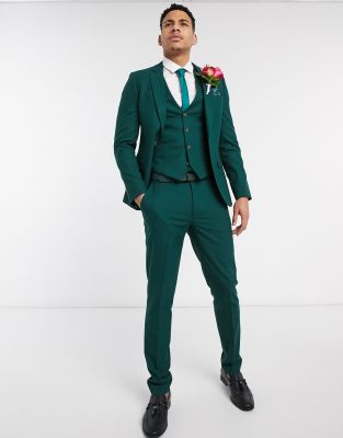 dark green suit asos