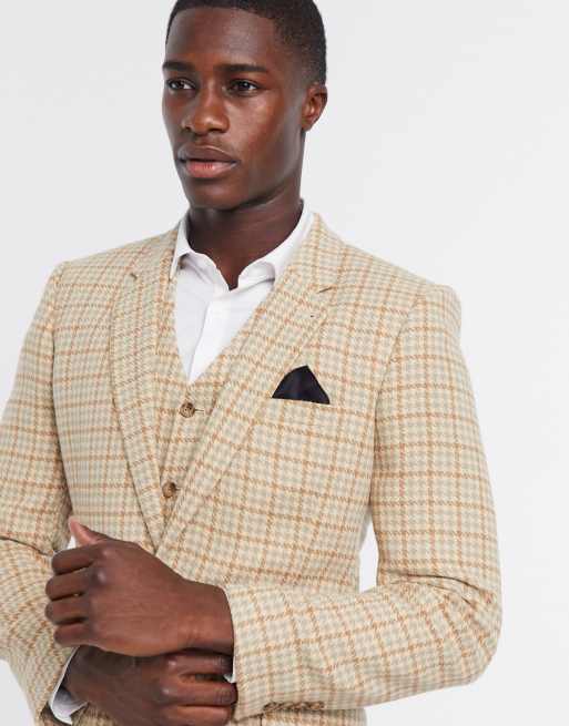 Asos houndstooth blazer sale