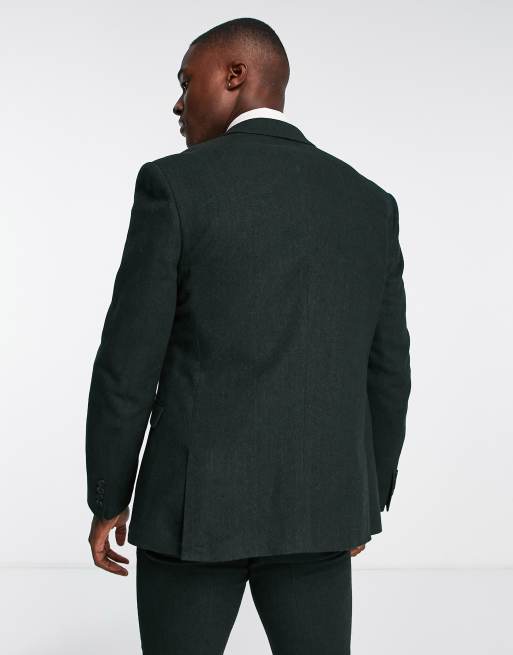 Asos dark green on sale suit