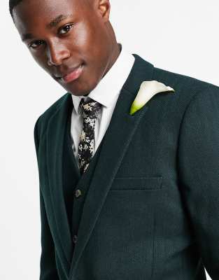 asos green suit jacket