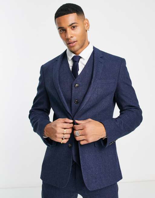 Indigo Model Men's 2 Piece Suit