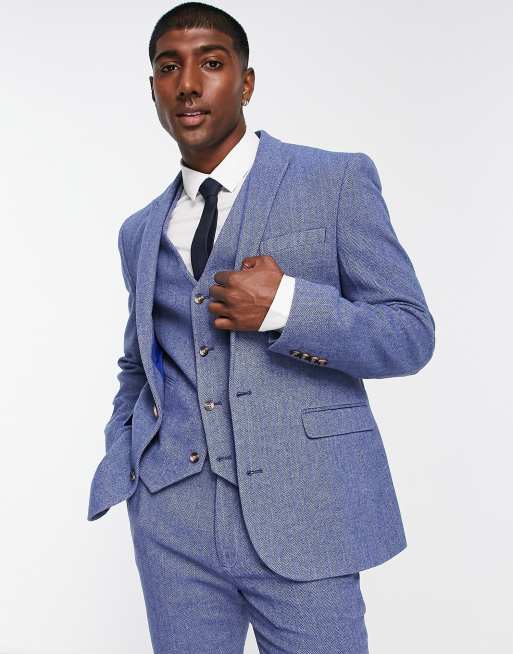 Herringbone wedding shop suit