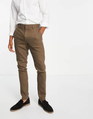 wool skinny fit pants