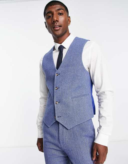 Light blue hot sale suit vest