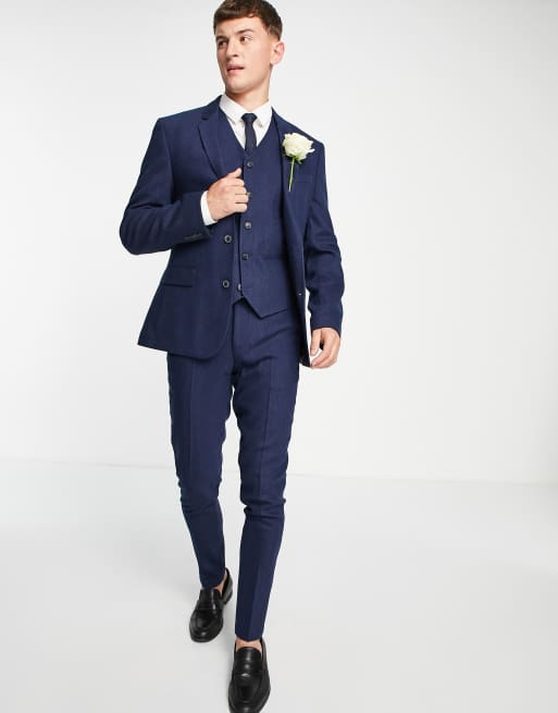 Asos navy dress wedding hotsell