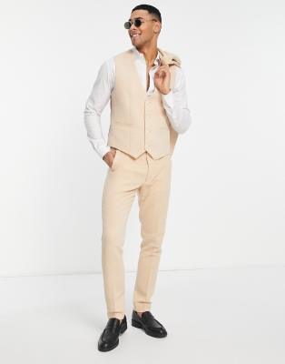 cream waistcoat and trousers