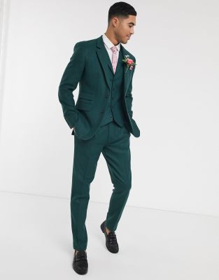 asos green suit jacket