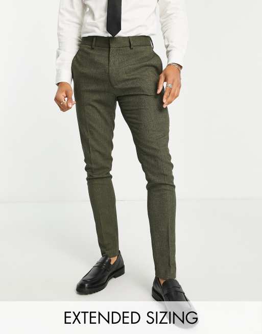 Men's Green Trouser Forest Green Pants for Groomsmen-wedding