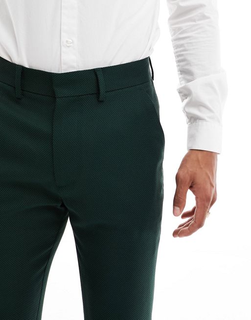 Dark green suit pants