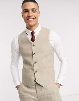 fitted suit vest