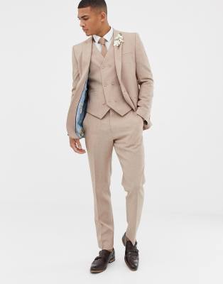 camel suit trousers